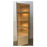 2 Door 1980s light-up Corner Cabinet 28/18/81