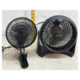 2 Desk Fans -pick up in building 2
