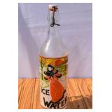 Vintage Graphic Ice Water Bottle with Porcelain