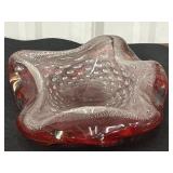 Murano??? Art Glass Ashtray w/ controlled
