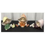 Vintage Homco Pixie Elf Figurines- model 5213