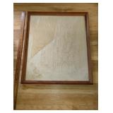 Tioga Cty NY General Hwy Map in Heavy Oak Frame -