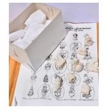 lot of NOS white porcelain miniatures (circled