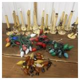 Electric candolier lamps, lights, bulbs