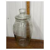 Large glass Jar w/ lid