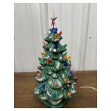 Vintage 12ï¿½ ceramic Christmas tree. Marked 1978