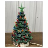 Ceramic Christmas tree w/ white base. Approx. 12ï¿½