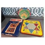 vintage booby trap, hop Ching ,baseball games