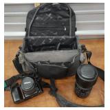Nikon camera with extra lens