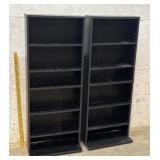 2 Modern Bookshelfï¿½s (2) 20/6/50