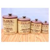 Vintage Ransburg Canister Set