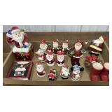 Santa Clause Christmas orns. And decor.