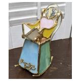 Stained glass Grandma angel figure