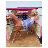 Glitter Girl, stable, Doll, Horse, and