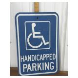 Metal Handicapped Parking Sign