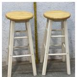 2 Wood Stools