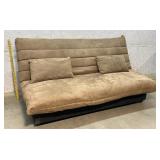 Beige Suede Futon 72/48/18