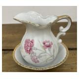 Small Pitcher & Bowl set - stamped Japan -