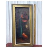 Emile artist signed painting on canvas approx.