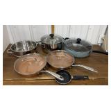 Crofton Stainless Steel pot, Gotham frying pans