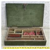 Erector Set in Wooden Box - pick up in building 2