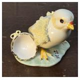 Irish Dresden porcelain chick figurine