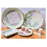 Lot of Hand Painted Signed Antique Porcelain