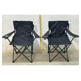 2 Folding Camping Chairs - like new