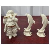 Lenox Porcelain Dolphins & Santa