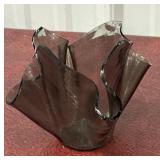 Smokey Gray Glass Handkerchief Glass