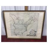 The First American Map of The United States 1784