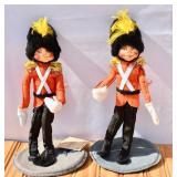 Pair of Annalee Toy Soldier British Guard Figures