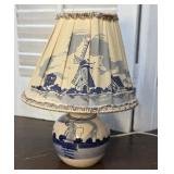 Vintage Mini Delft Style Blue Holland windmills