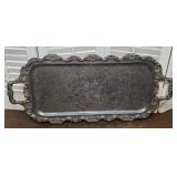 Gorgeous Poole silver company footed rectangle