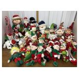 Plush Christmas- elves, snowmen, Santaï¿½s etc