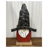 Wood stand up Christmas gnome.