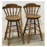 2 Heywood Wakefield Swivel Bar Stools