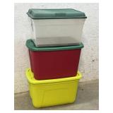 3 Storage Totes
