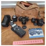 Yashica FR camera and extra lenses