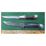 2 knives- (1) Western