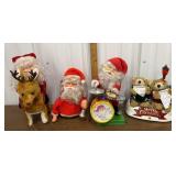 Vintage musical Christmas toys