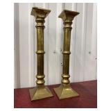 Brass candle sticks *heavy