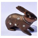 Cast Metal Bunny Figurine