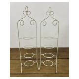 2 Metal display racks.