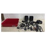 Electronics- Speakers, microphones Power Cords,