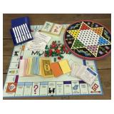 Vintage monopoly. Checkers, Chinese checkers.