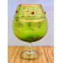 1960's Italian Murano Green-Gold XL Glass Snifter