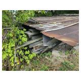 lumber/tin pile out back
