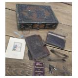 "Ancient Lock" Huntley & Palmers 1896 biscuit tin