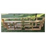 4 pine shelves 120" end to end